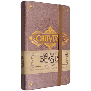 【现货】神奇动物去哪里笔记本 小开本 Fantastic Beasts and Where to Find Them: Obliviate Hardcover Ruled Notebook 收藏系列