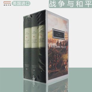 现货 三卷套 盒装 版 Library Tolstoy 人人图书馆系列 Leo 托尔斯泰 vols War Everyman And 战争与和平 Peace 含塑封 精装