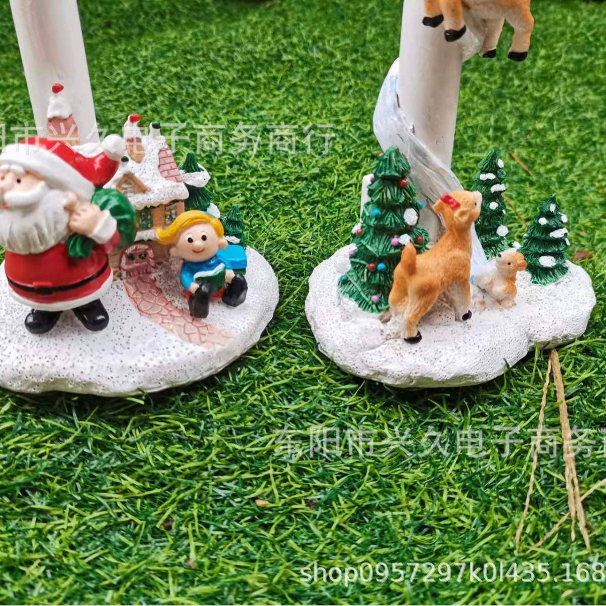 圣诞雪332656人松鼠跨境品创艺术圣诞节新庭日气意氛装饰品院花园