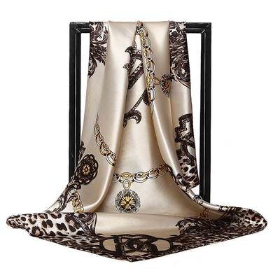 Silk Scarves Women Square Head Hijab Scarf chiffon Shawl