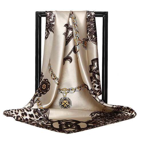 Silk Scarves Women Square Head Hijab Scarf chiffon Shawl