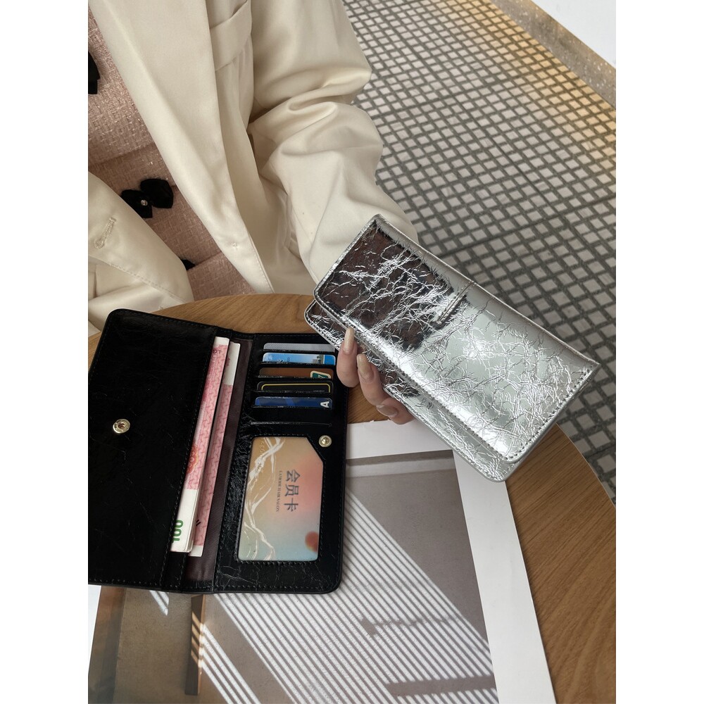 日本品质女士新款钱包女百搭2025新款软皮超薄款钱夹卡包一体小巧