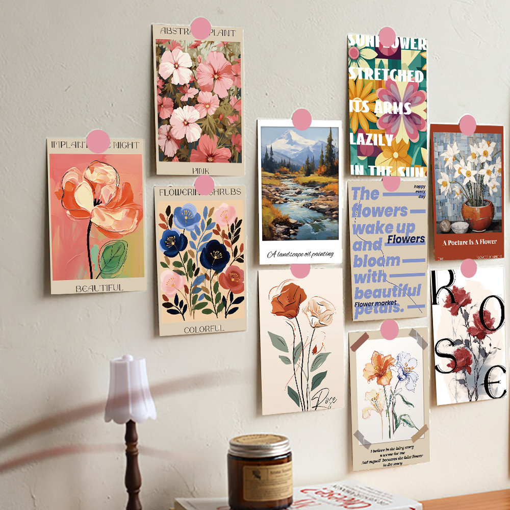 新款北欧风卡片明信片墙面装饰