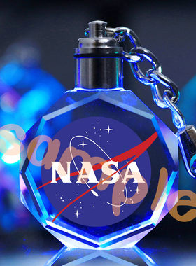 NASA联名水晶钥匙扣挂件