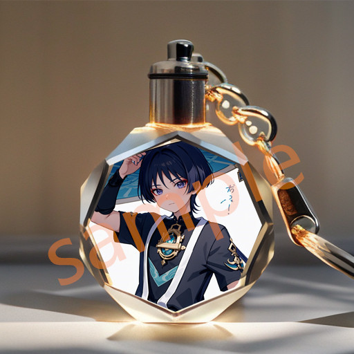 原神中国大陆原神钥匙扣发光挂件