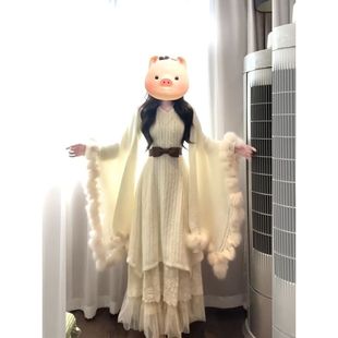 连衣裙子女2026新款秋冬季韩系穿搭一整套装高级感长裙