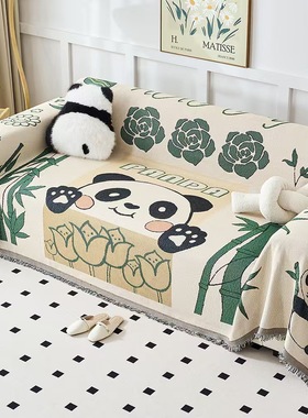 坐垫新款沙发盖布沙发垫轻奢棉麻防滑防猫抓一整张全盖沙发盖布