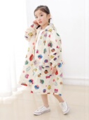 新品 儿童雨m衣女童男童连体幼儿园可爱小女孩小学生小童小朋友i.