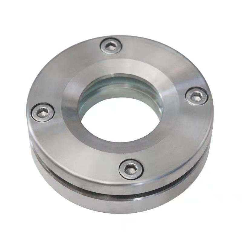 。JB593视视盅-64钢化玻璃不锈钢玻璃管视镜管道窗法兰平板硼硅