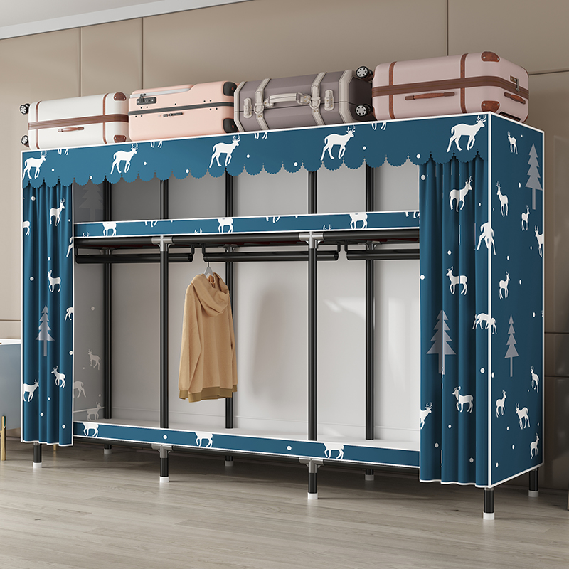 简易风加粗加固寝室结实耐用衣柜