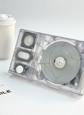 TINYL SPLIT 高保真CD播放机 蓝牙CD播放器 透明模块化 桌面音响
