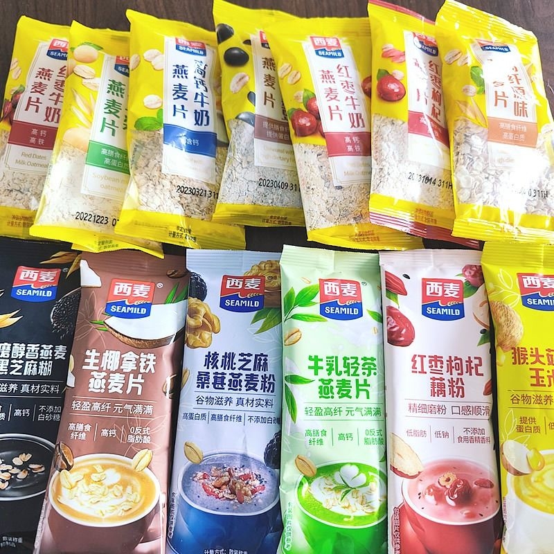 西麦燕麦片散装小包装即食粗粮代餐藕粉零食批发燕麦脆牛奶奇亚籽