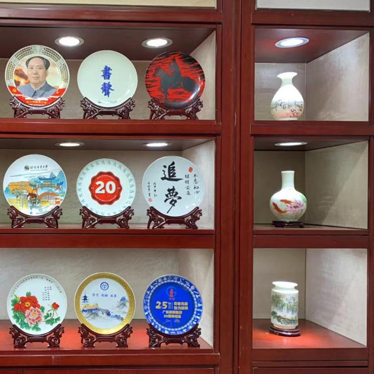 景镇纪中陶瓷装饰盘式家居客厅德看盘念盘陶瓷工艺GCD品摆件