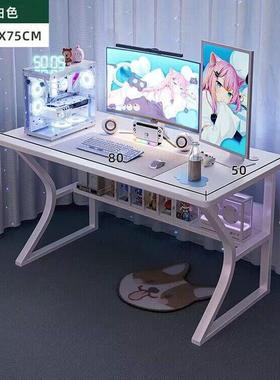 白色景房GET电竞桌子电脑桌台用办公桌椅海套装简易卧室式书家桌