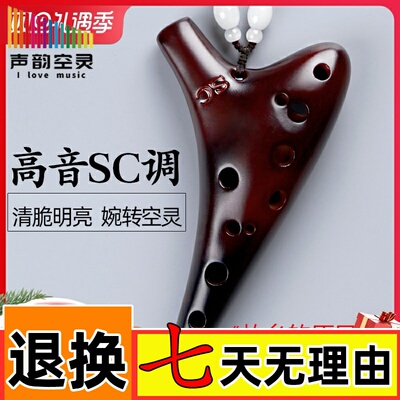 极速十二孔d陶笛12孔初学六中音C调高音sc学生专业演奏6埙乐器