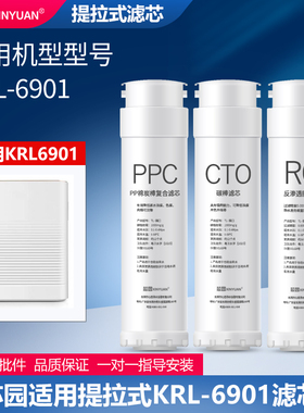 芯园净水器滤芯适用于沁园提拉式海王KRT6901/UR-05143纯水PGP/RO