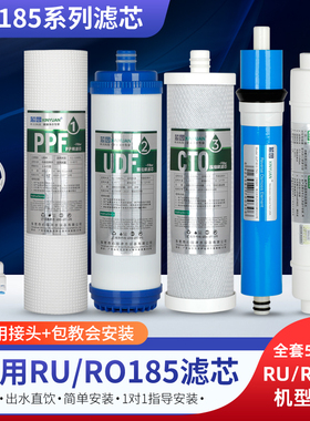 芯园净水器滤芯适用沁园家用直饮10寸RO185I C D E F过滤器RU185A
