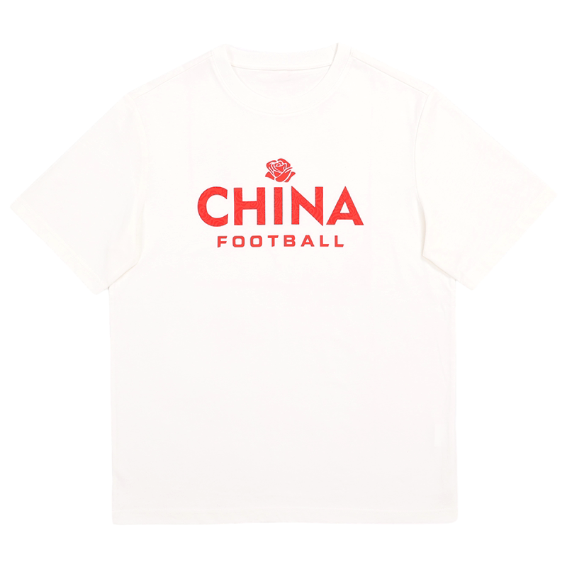 中国国家足球队官方正品铿锵玫瑰CHINA FOOTBALL助威休闲T恤衫