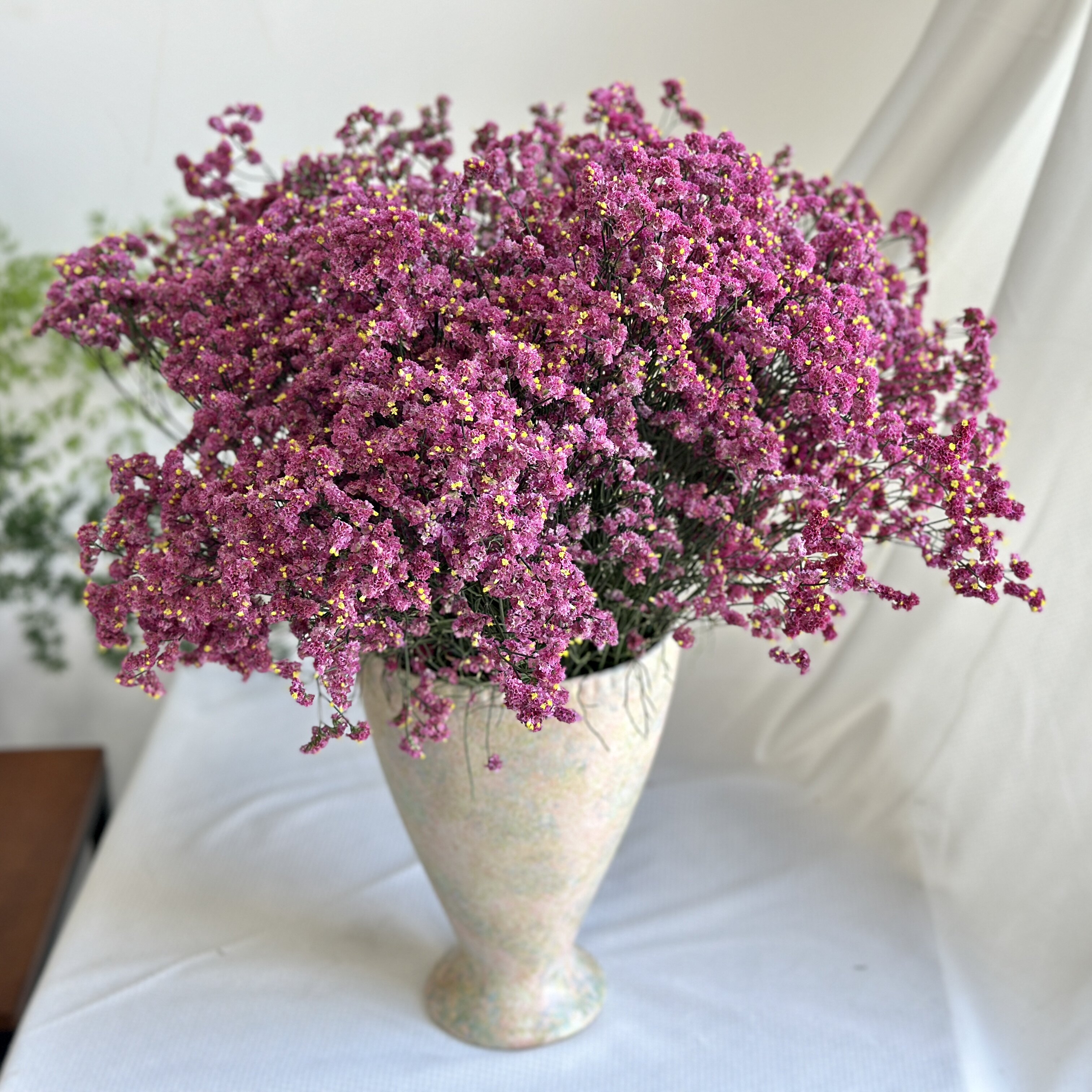 天然水晶草干花 彩色勿忘我花束 家居客厅插花装饰 ins 风干花材