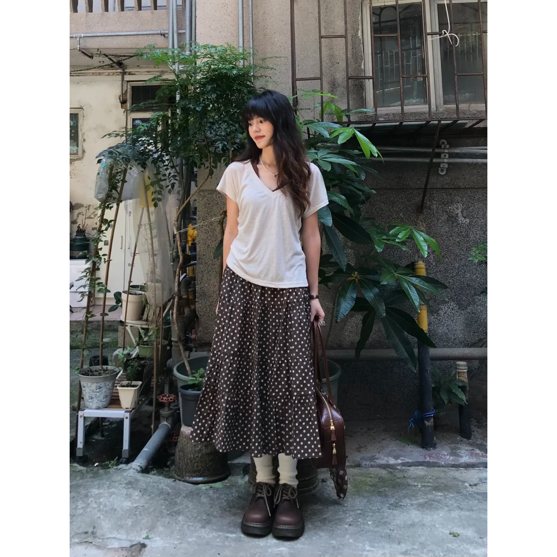 琥珀流光风甜美日系棕色