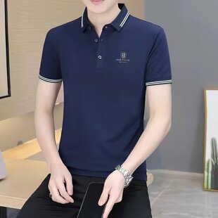 源头厂家夏季短袖男士T恤Polo打底衫韩版男装休闲翻领男式T恤上衣