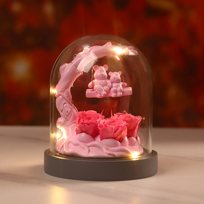 永生花玫瑰花告白小熊情人节