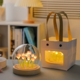 Tulip Night Light Diy Ручной море Подарок на день рождения, девочка, лучшая подруга, посылает девушку для девочки учитель старший чувства