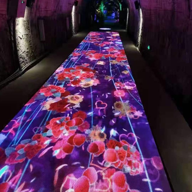 商场户外地面互动投影 酒店广场餐厅沉浸式墙面3d全息动感投影
