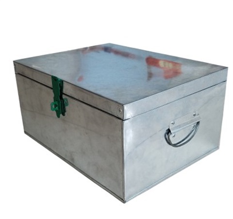 铁皮箱铁箱子大号工具箱后备箱储物箱收纳箱定做白铁皮箱子