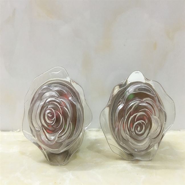 地摊led带开关大超市七彩玫瑰花小夜灯插电7彩灯
