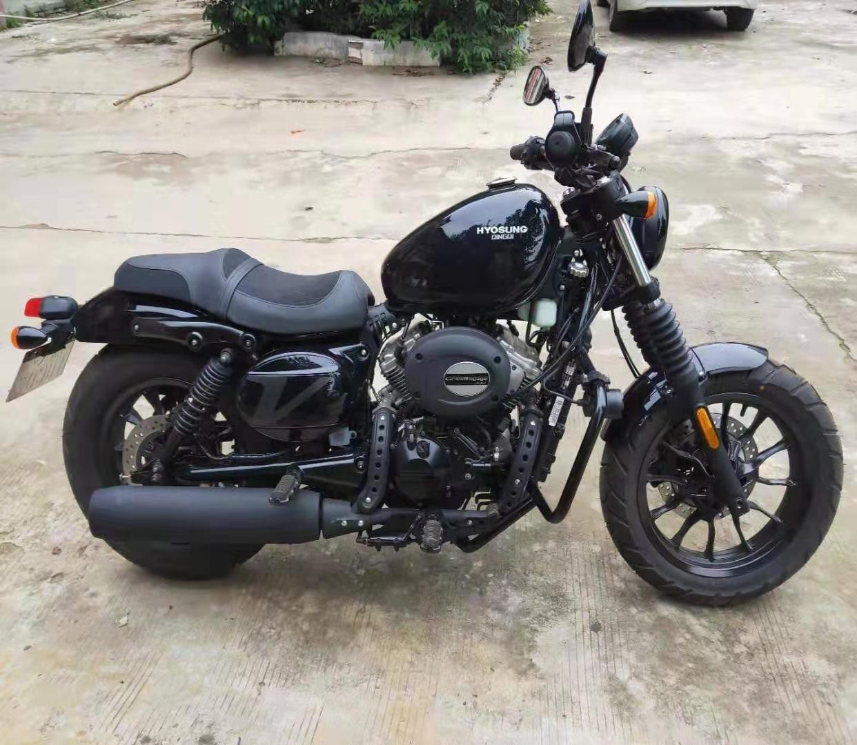 适用于轻骑大韩晓星gv300s摩托车保险杠前护杠防摔杆改装配件