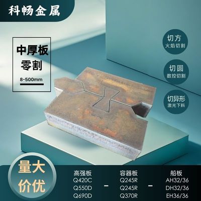 铁片Q245RQ345R圆形铁板垫板q235钢板10mm厚激光切割16锰钢板下料