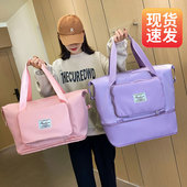 旅行包女大容量短途拉杆手提袋超大便携待产收纳袋出差行李袋折叠