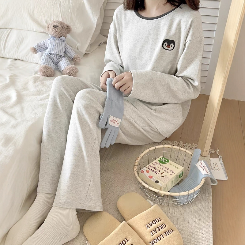 2025新款卡通纯棉睡衣女款春秋长