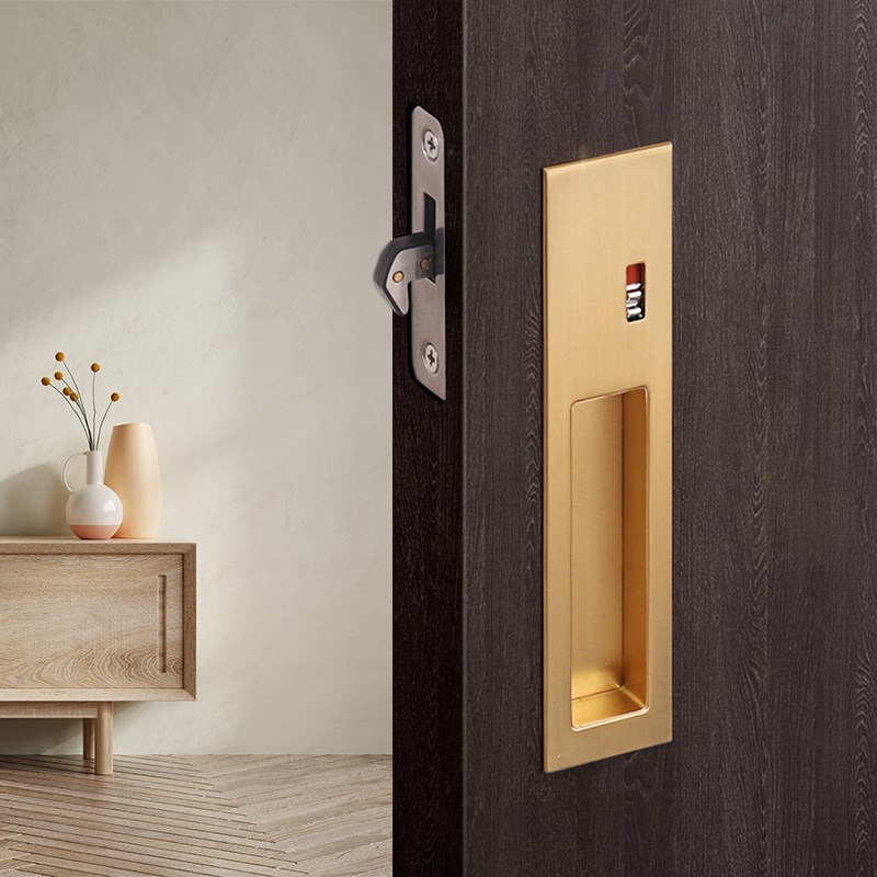 日式移门锁隐形推拉钩锁木门拉手浴室厨房衣柜内嵌暗拉手室内把手