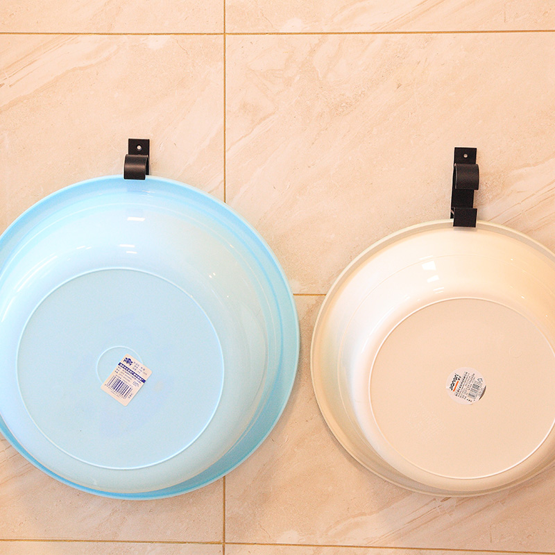 浴室卫生间置放盆架壁挂免打孔厕所墙壁简易收纳置物宝宝洗衣洗澡