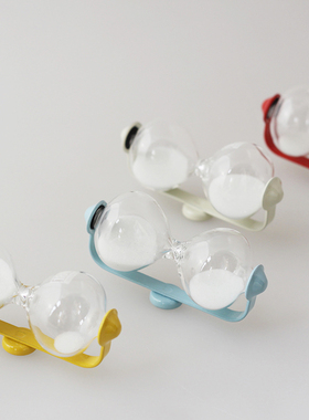 稻谷藏库DULTON 磁铁磁吸沙漏计时器 多色冰箱贴摆件 3分钟180秒