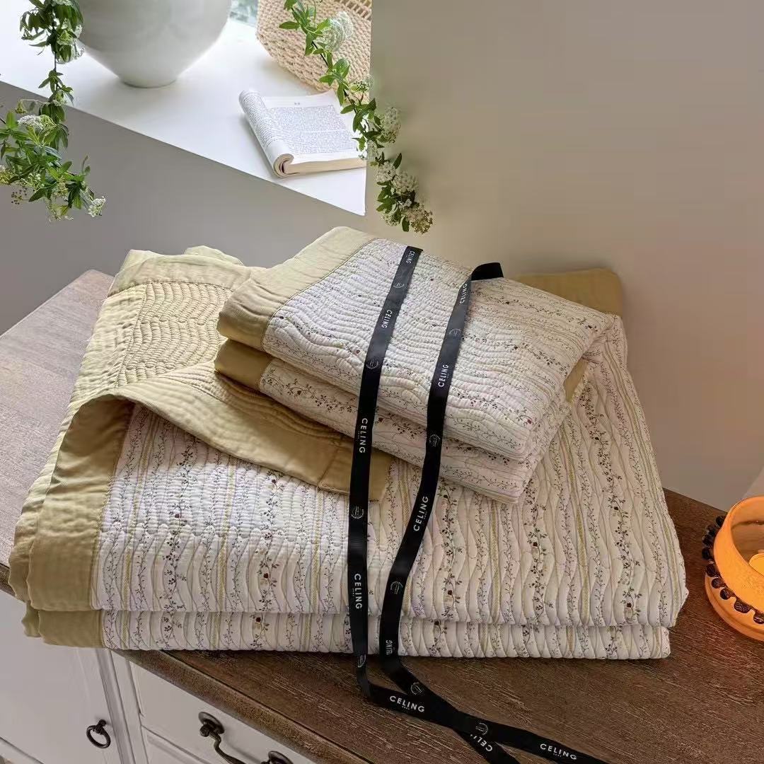 夏季莫代尔天丝床盖三套卡通柔软凉席榻榻米床单可水洗可折叠