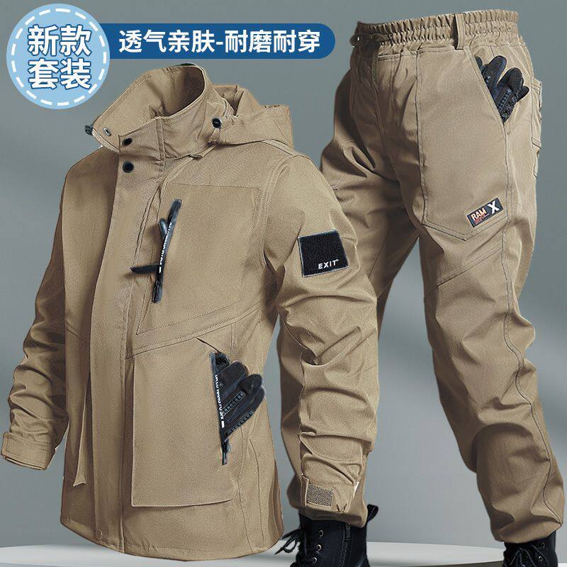 男生劳保工作服耐磨工作服套装男作训外套/套装/野战