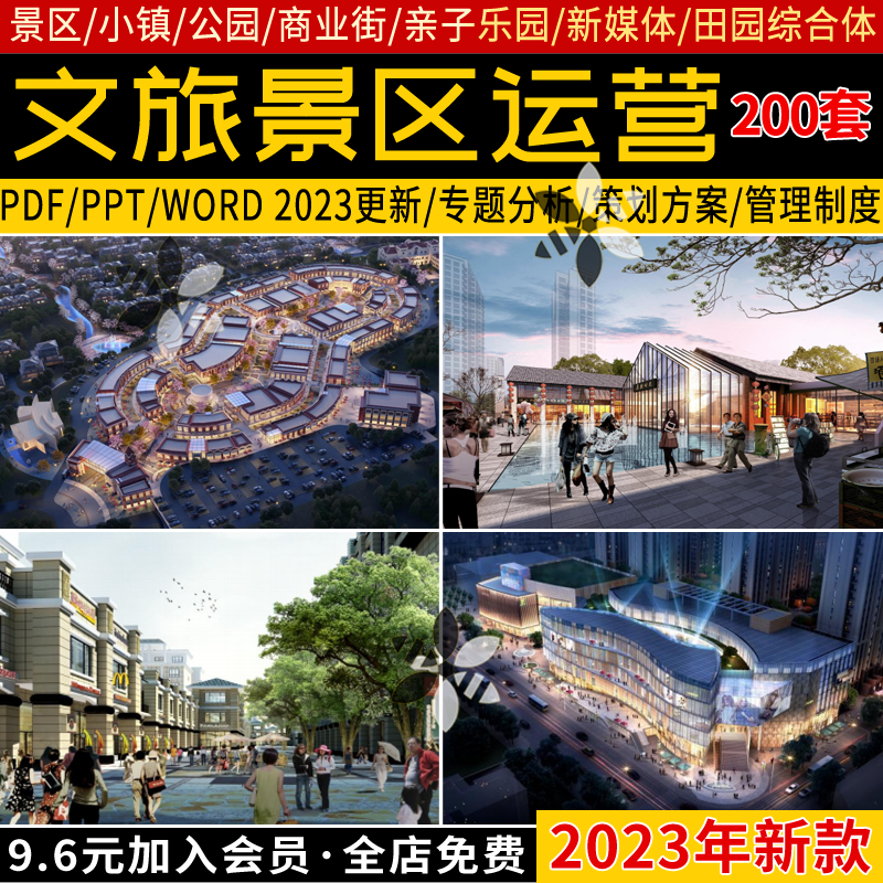2023旅游景区运营管理策划古镇商业街业态模式品牌营销规划方案
