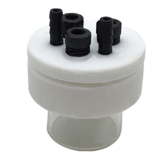 勒顿电化学超级密封石英电解池法兰密封电解池五口密封三电极体系