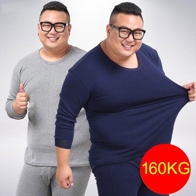 Fat Plus Size Thermal man clothes warm Winter Long Johns Men