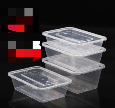 1000 packing box disposable rectangular lunch box plastic