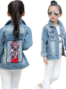 denim jeans Girls Children Jacket Baby for girl Clothes kids