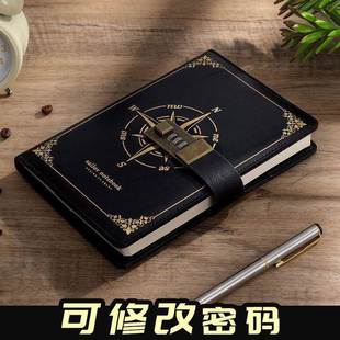 2023notebook password lock diary notebook travellers book