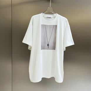 MBS.欧洲站新款FANLEONA减龄可爱俏皮钥匙坠上衣印花图案慵懒T恤