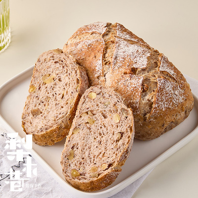 梨木巷黑麦亚麻籽欧包全麦粗粮坚果代餐饱腹健身营养早餐轻卡零食