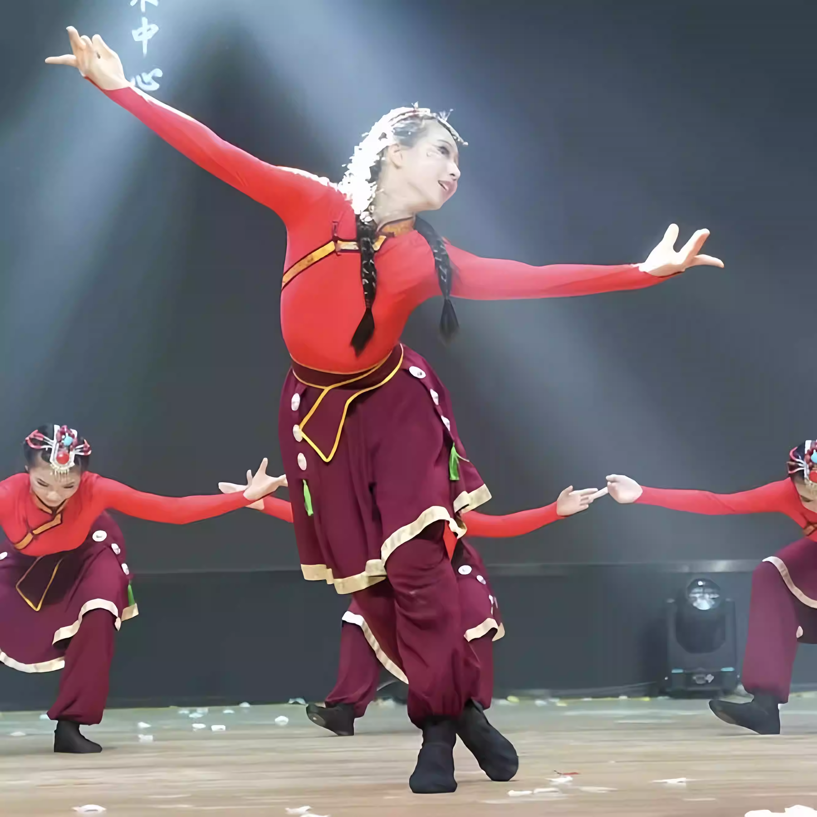 童起舞藏族舞蹈服桃李杯少数民族舞女童草原筷子蒙古舞演出服