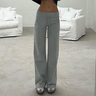 Casual Sweatpants Women Basic Fitness Joggers Straight Pants