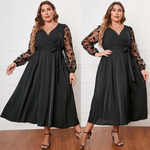 2022 Autumn Long Sleeves Plus Size Dress 长袖宽松大码连衣裙